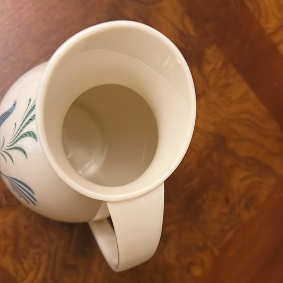 Lenox Porcelain Blue Bird Pitcher. - Picture 2 of 7